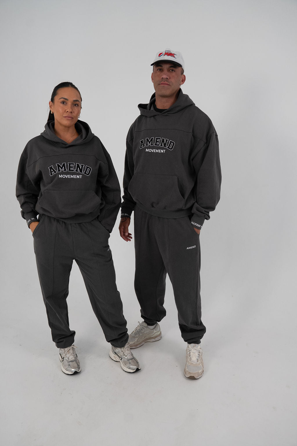 AMEND TRACKSUIT Premium Oversized Fit - Unisex [Grey]
